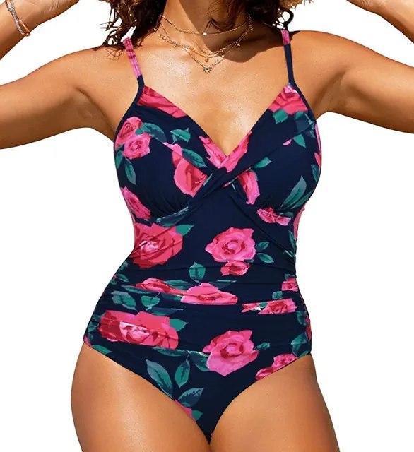 white floral One piece Swimwear for the stylish lady