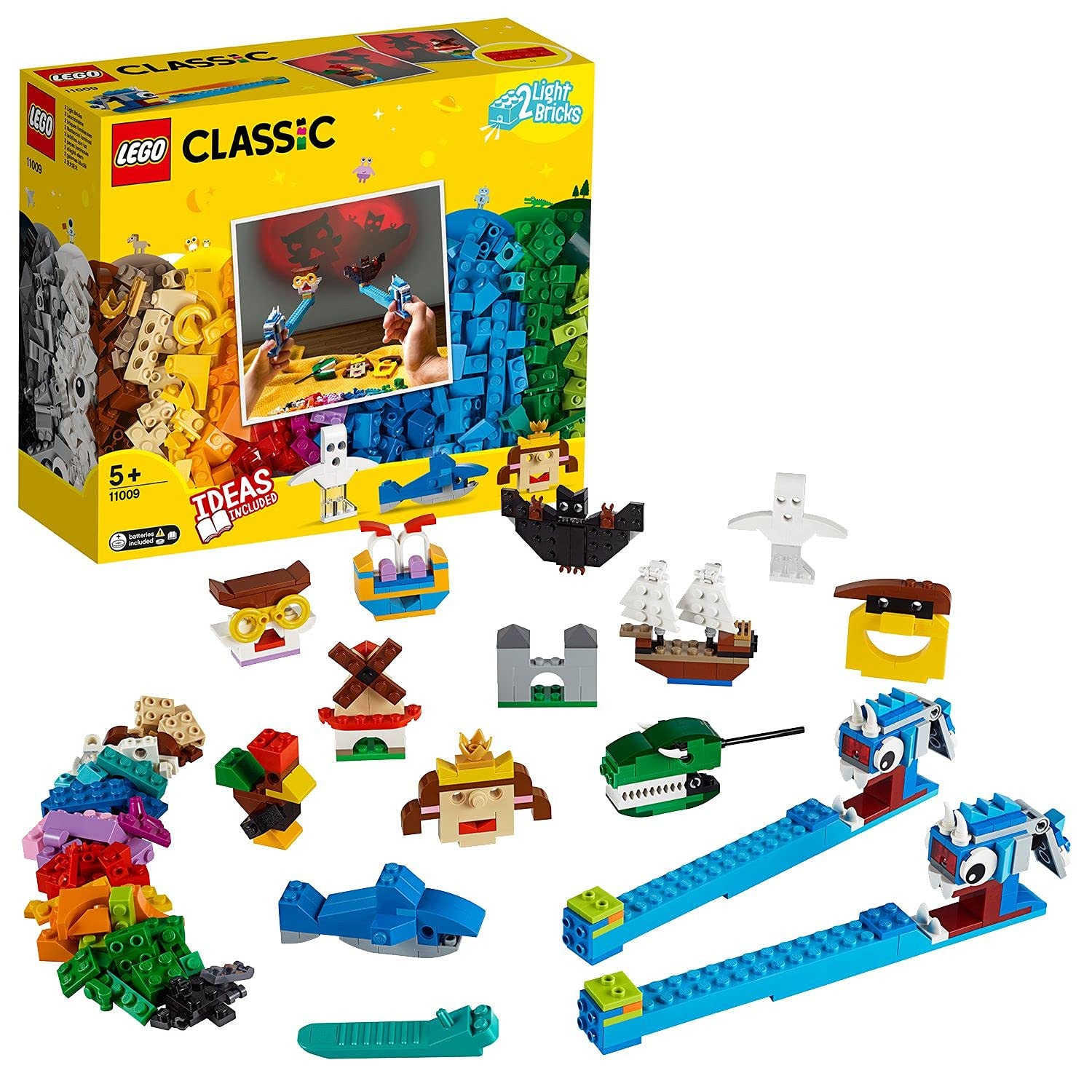 LEGO Classic Bricks and Lights Building Kit 