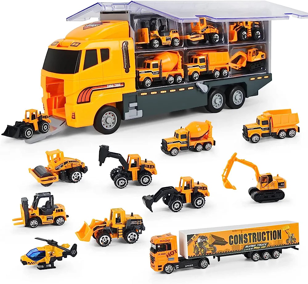 11 in 1 Engineering Die-cast Construction Car Toddler