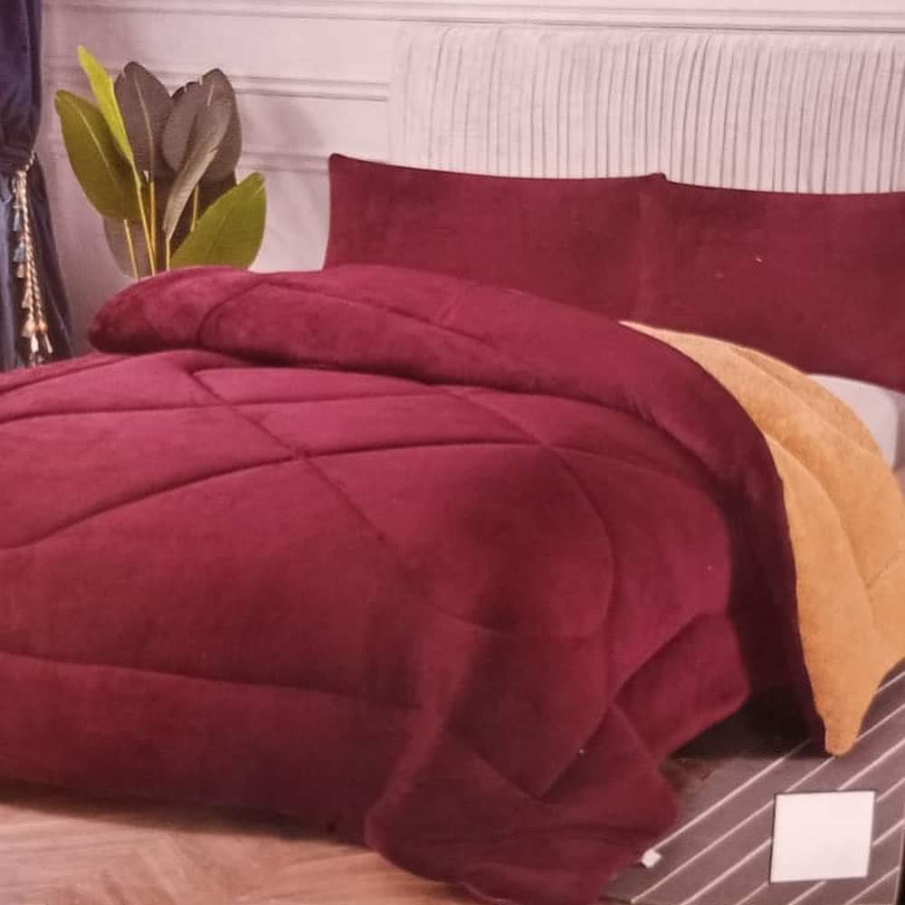 3pc velvet bedcover