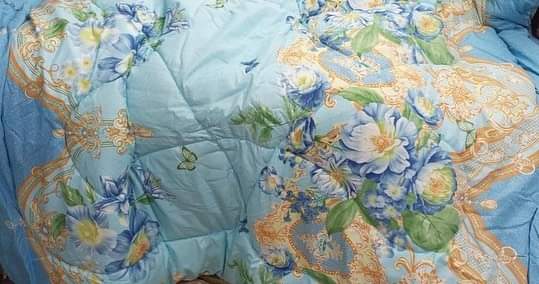4 piece duvets with pillow cases and a bedsheet 