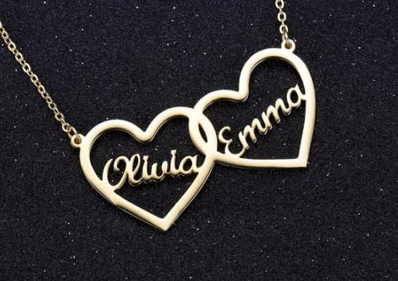 Customized name chains and necklaces