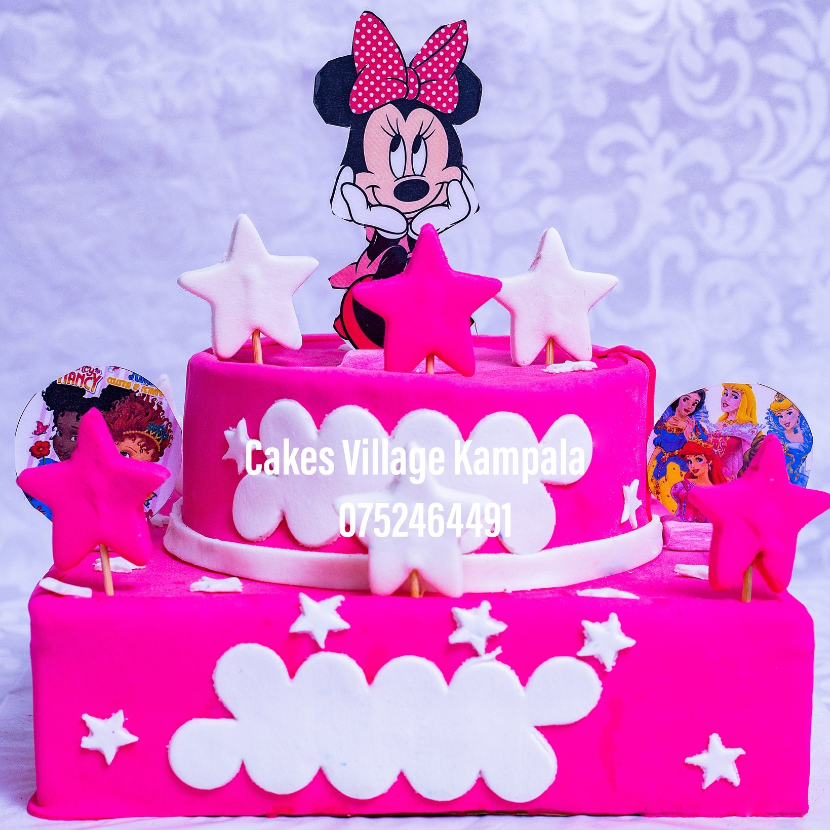 birthday pink cake