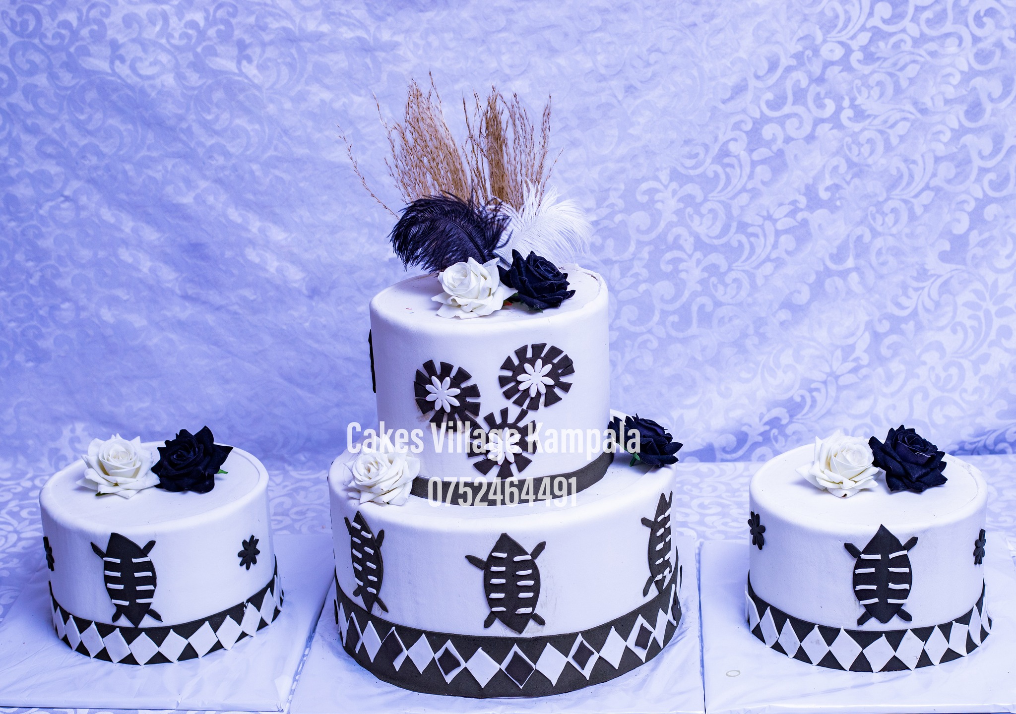 introduction cake with 2 give away cakes/side cakes