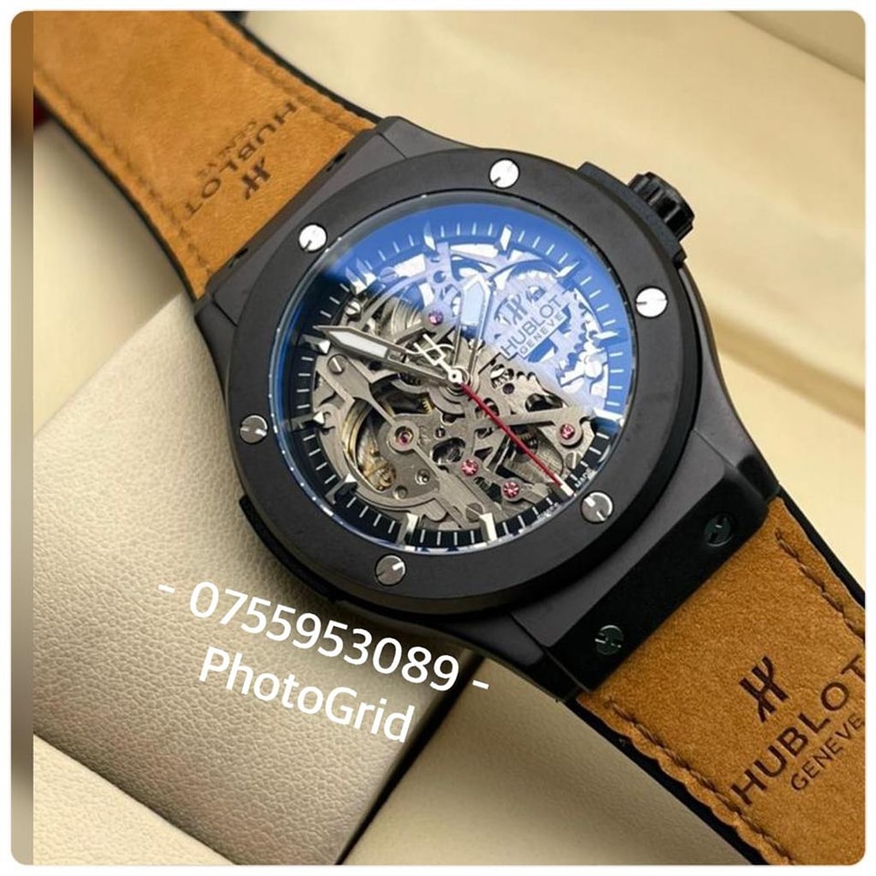 hublot watch with leather straps