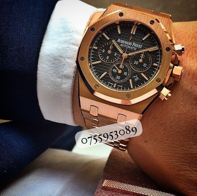 men gold watch