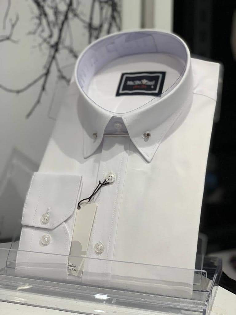 Men white long sleeve shirts 