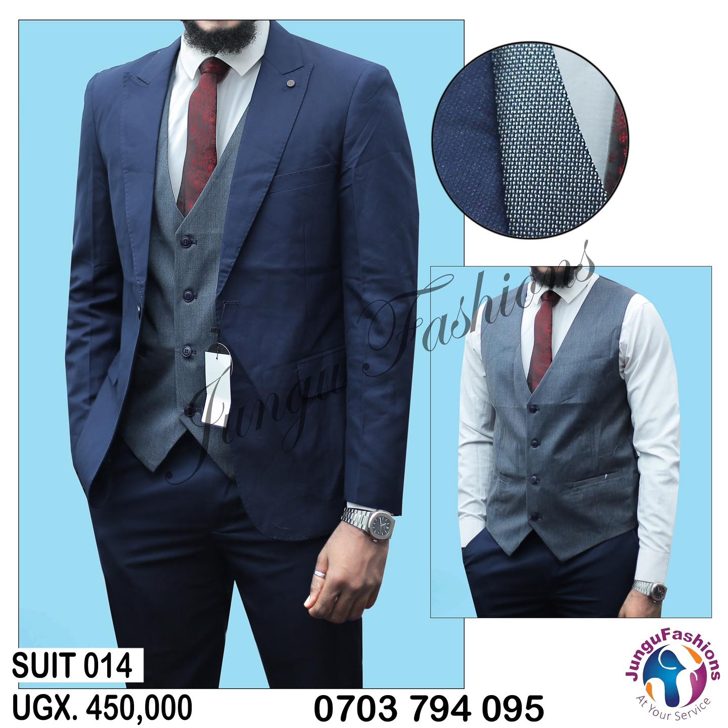 Navy blue suits for men