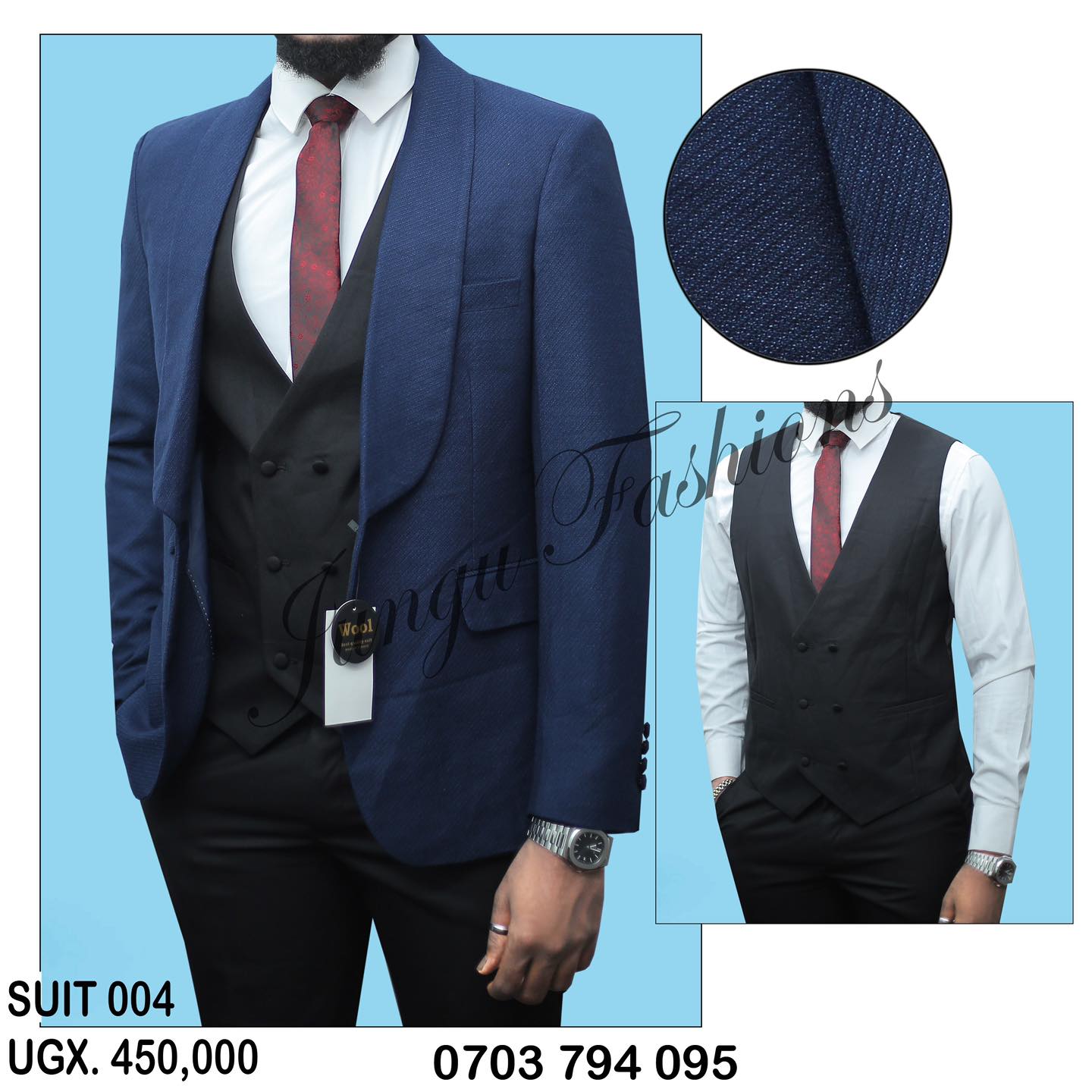 Navy blue suits for men