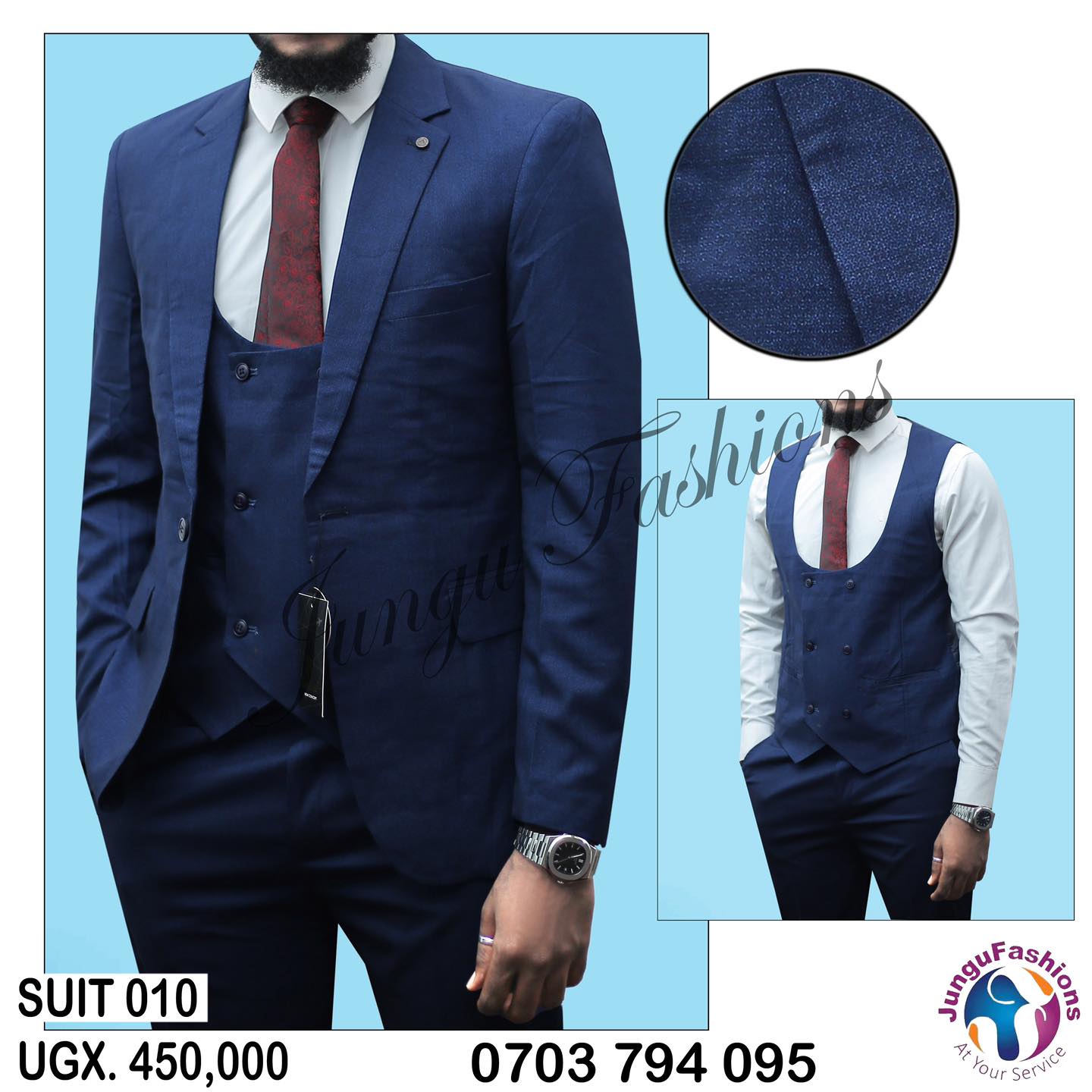 Navy blue suits for men