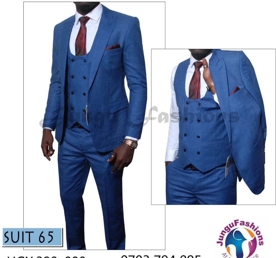 Men blue suits