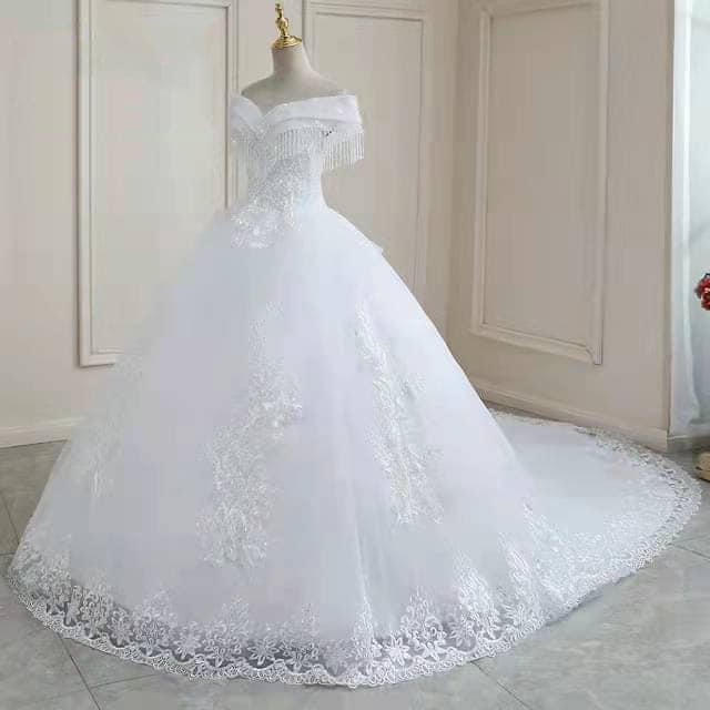 simple wedding gown