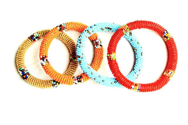 Beaded bangle