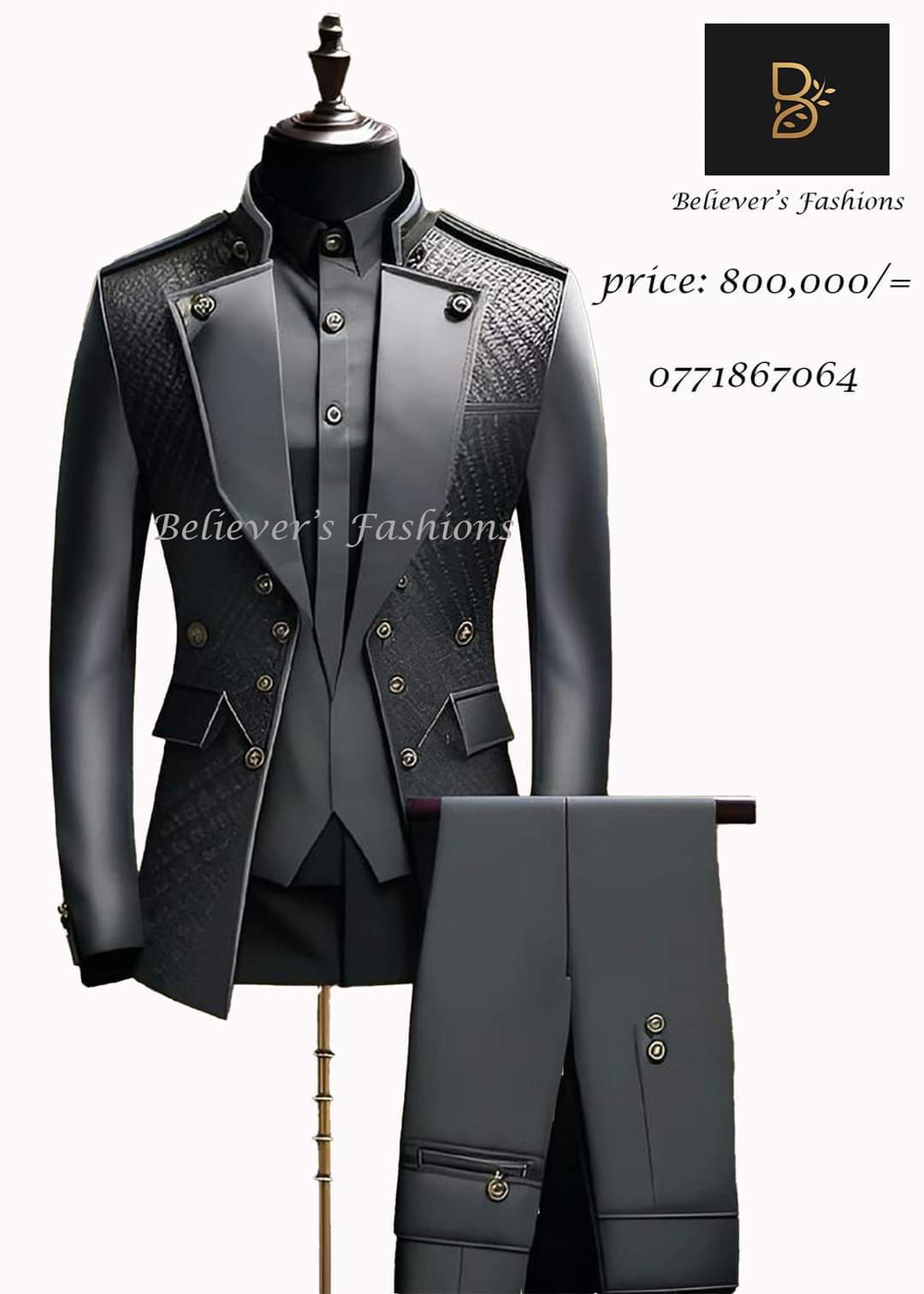 Men black executive suit