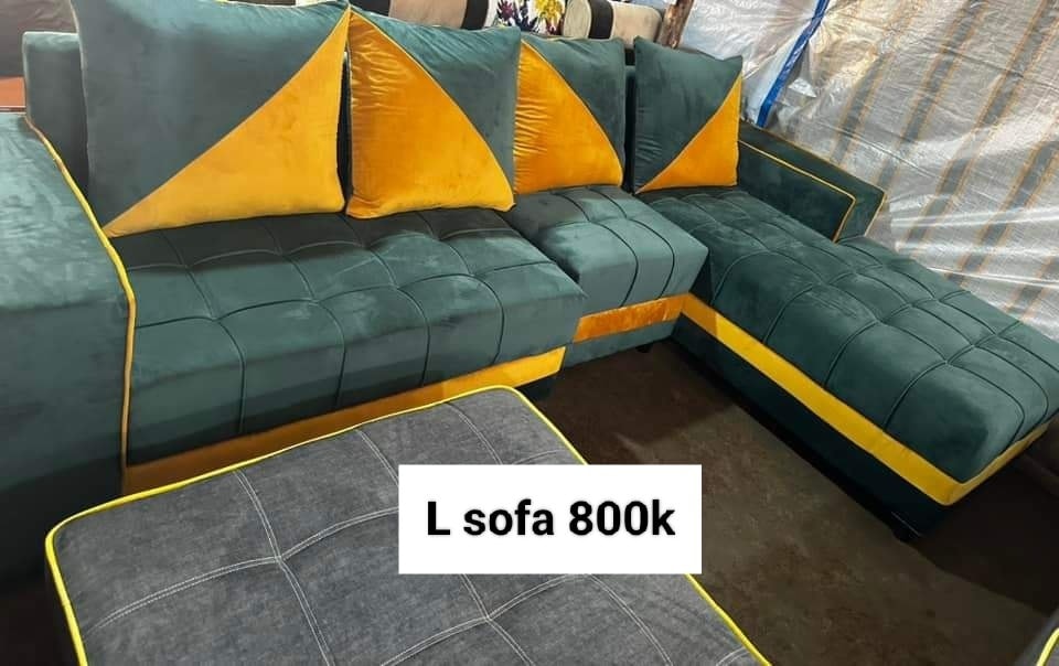 Grey L shaped sofa chairs