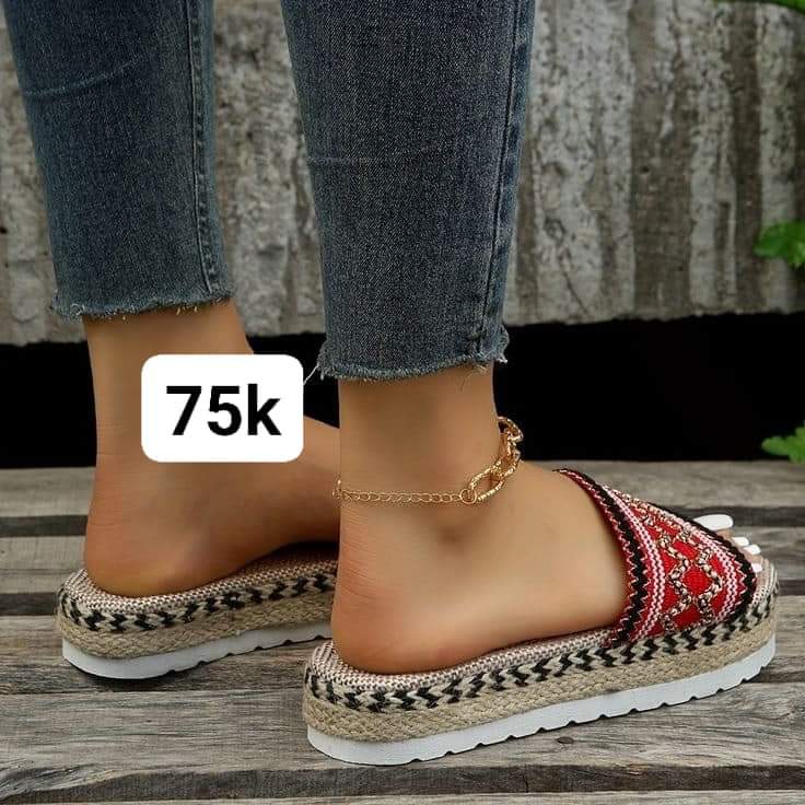 Ladies unique slide shoes 