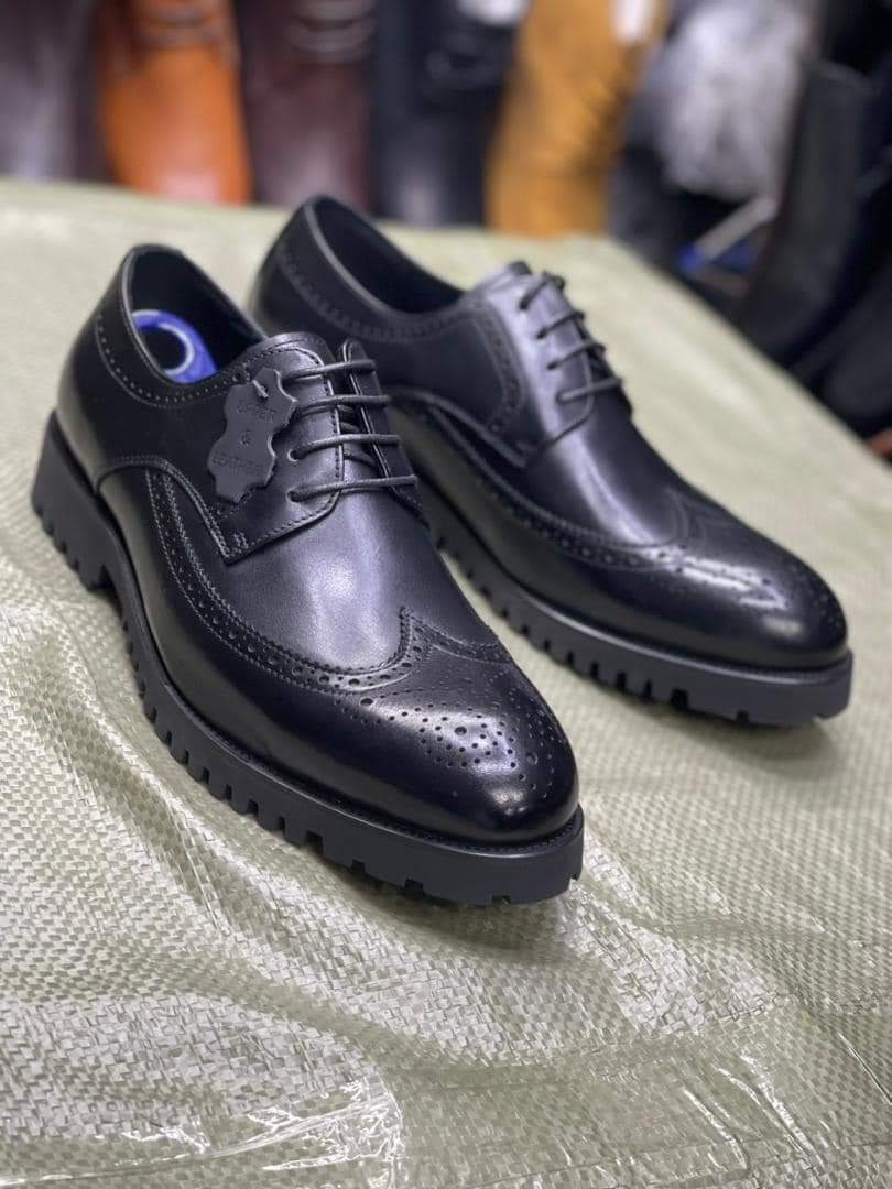 Gentle black men shoes 