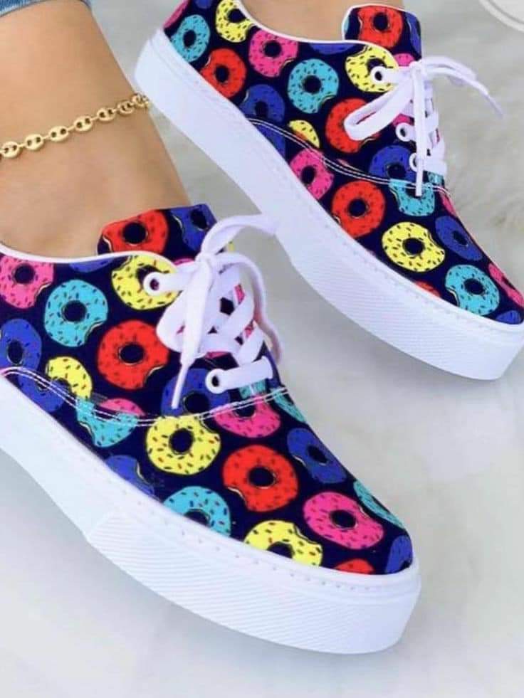 Ladies colorful sneakers 