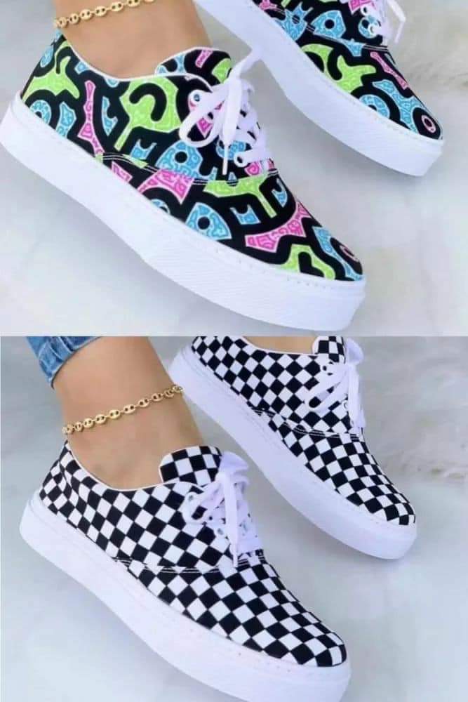 Ladies colorful sneakers 