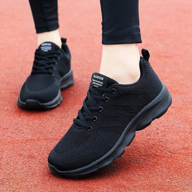 Women black color shoes 