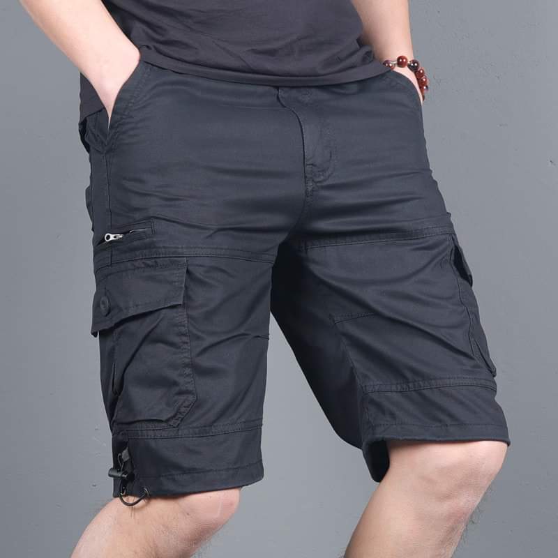 Cotton short cargo pants 