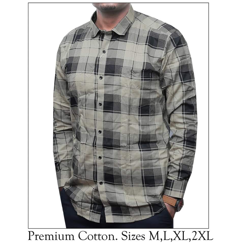 Long sleeve checked shirts 