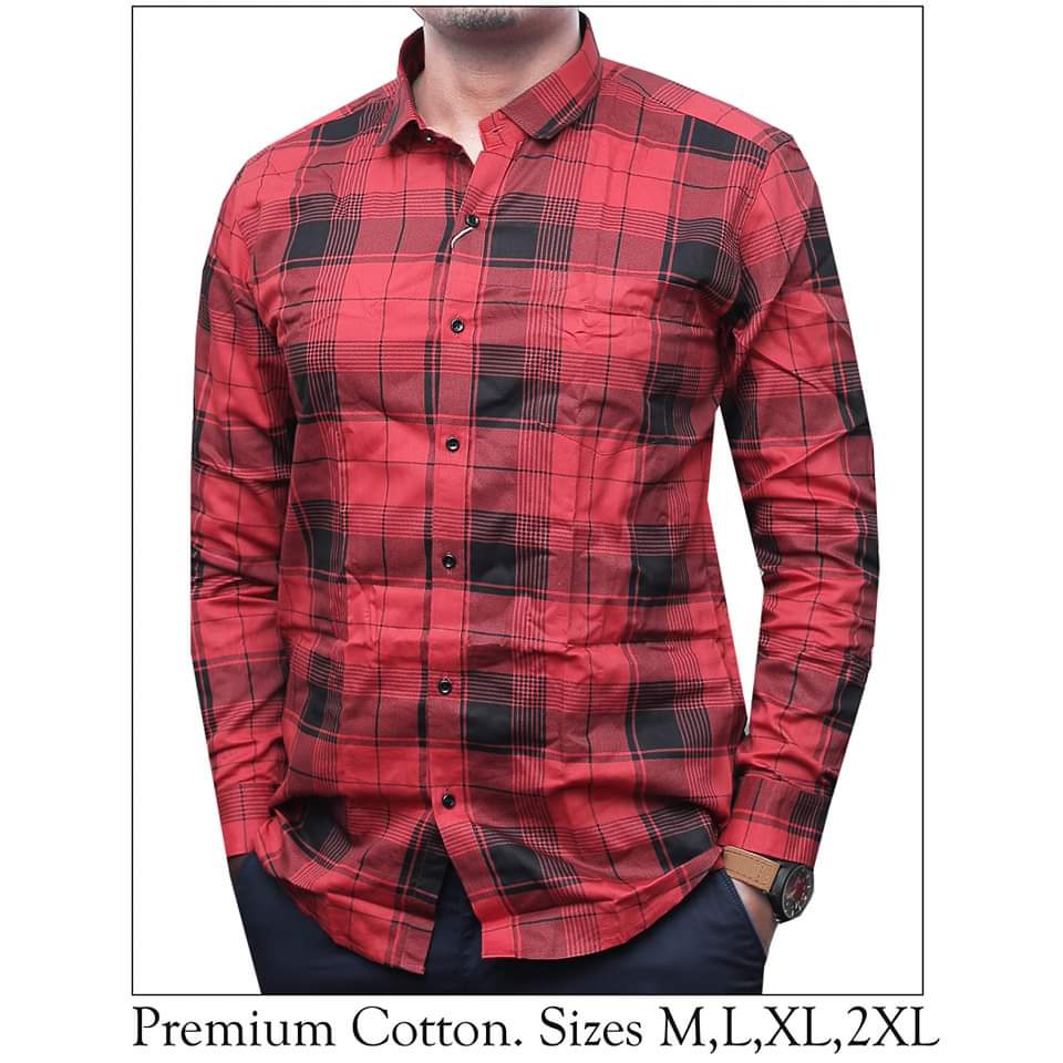 Long sleeve checked shirts 