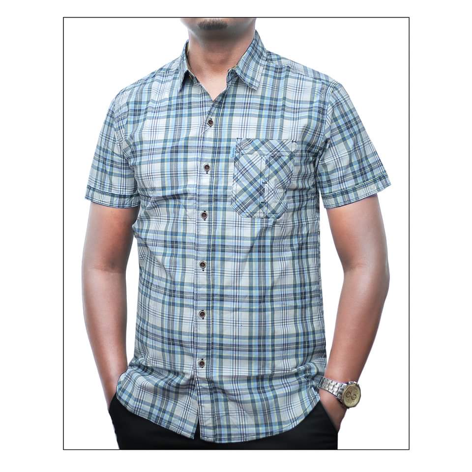 Short sleeve checked shirts