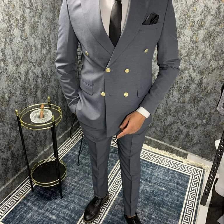 Men suits with front button designs