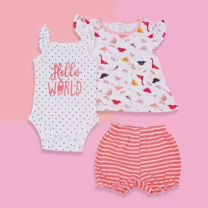 3pc wearset baby girl clothing 