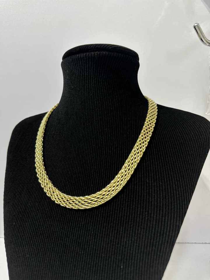 Golden chain necklaces