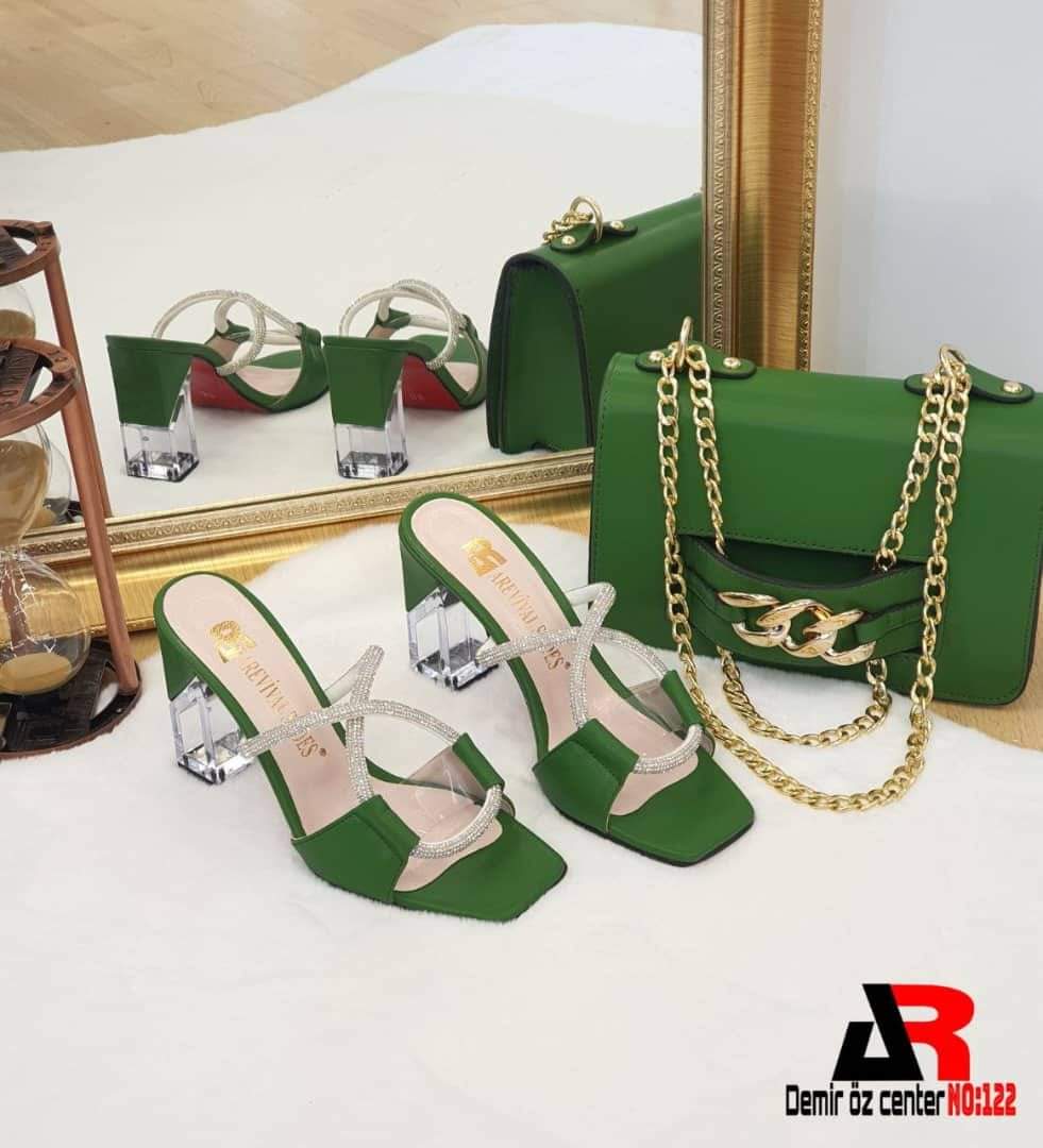 Set of bag and shoes