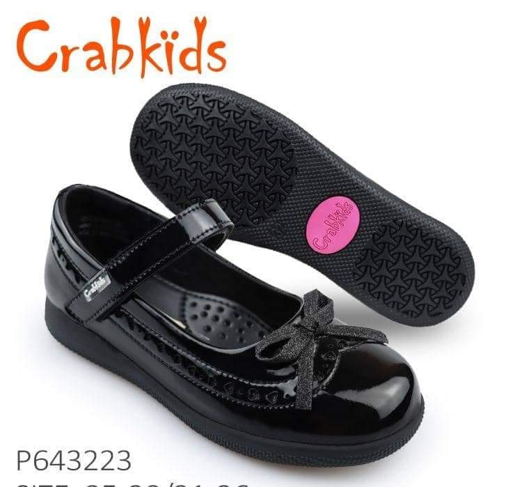 Crabkids school shoes for girls