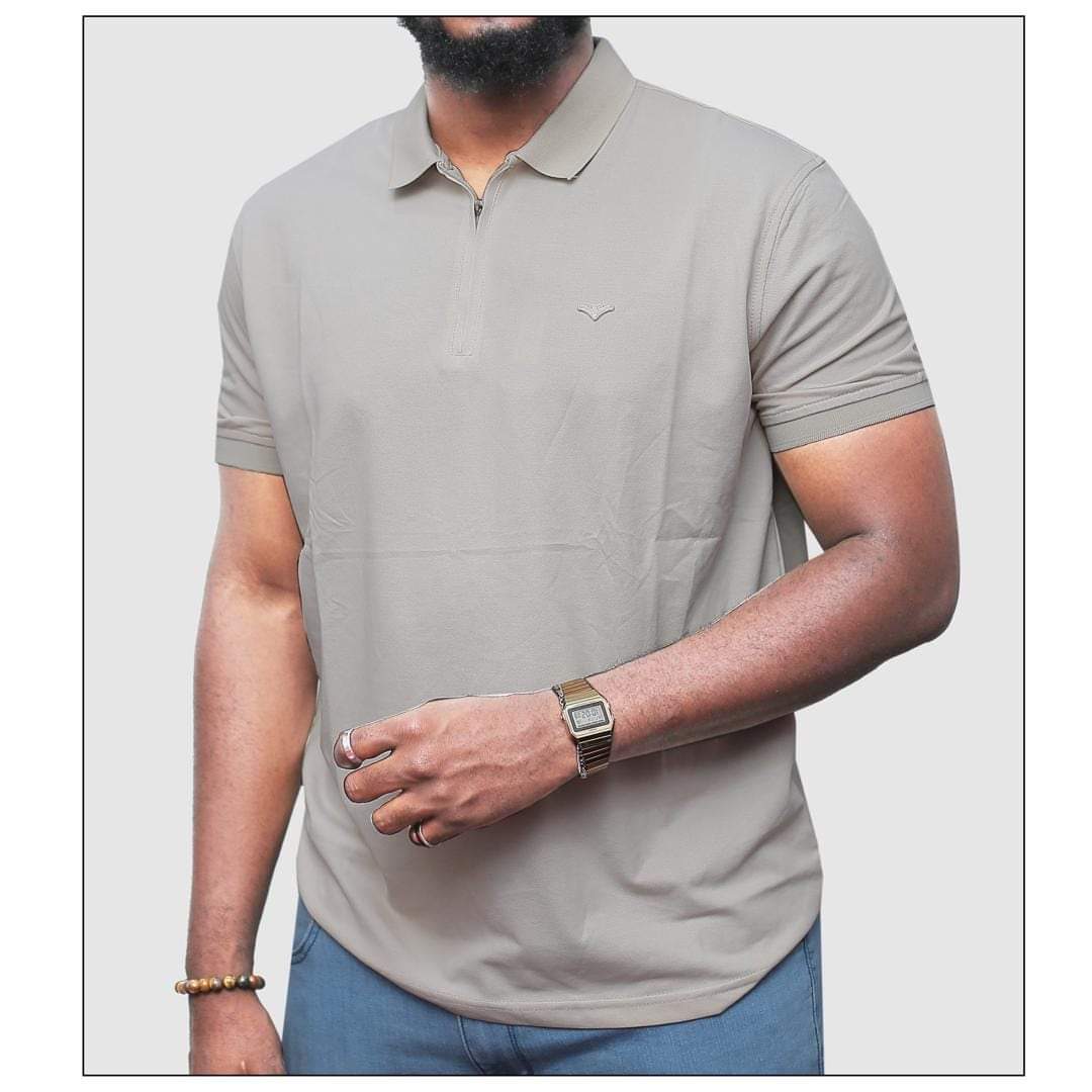 Zip Cotton t-shirts for men