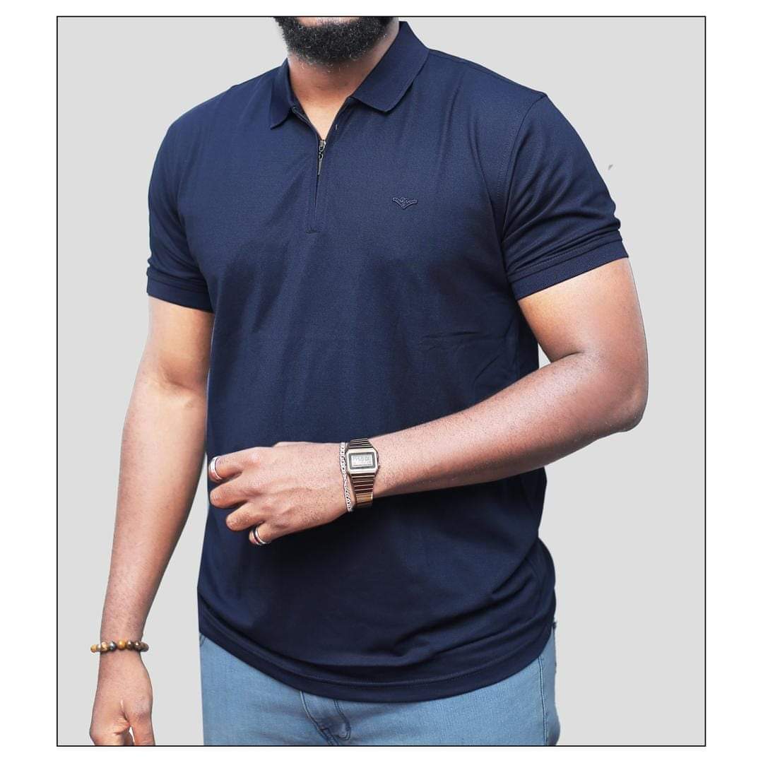 Zip Cotton t-shirts for men