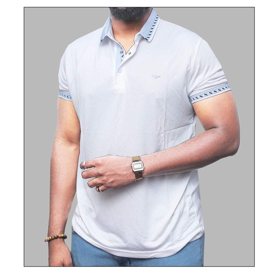 Button t-shirts for men