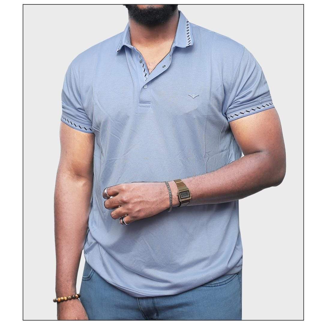 Button t-shirts for men