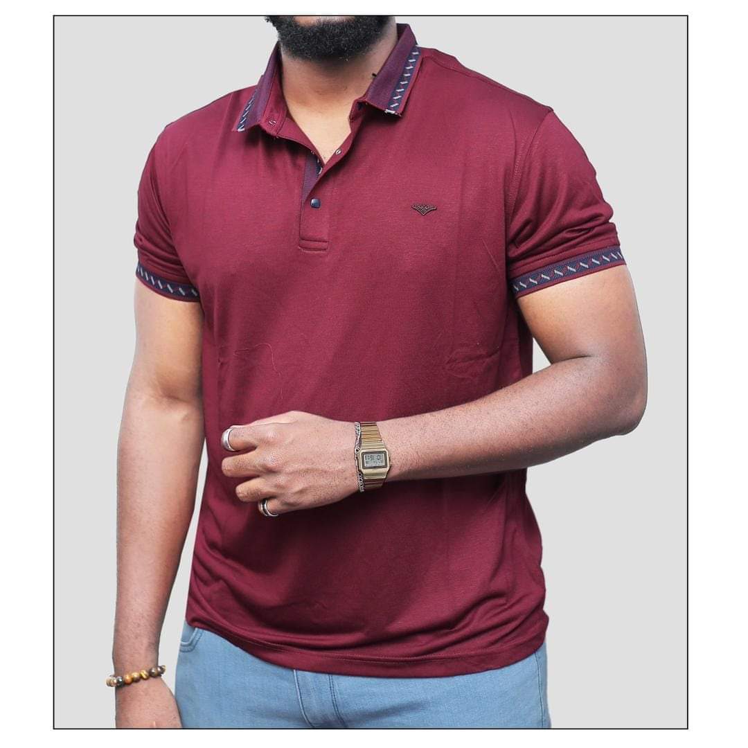 Button t-shirts for men