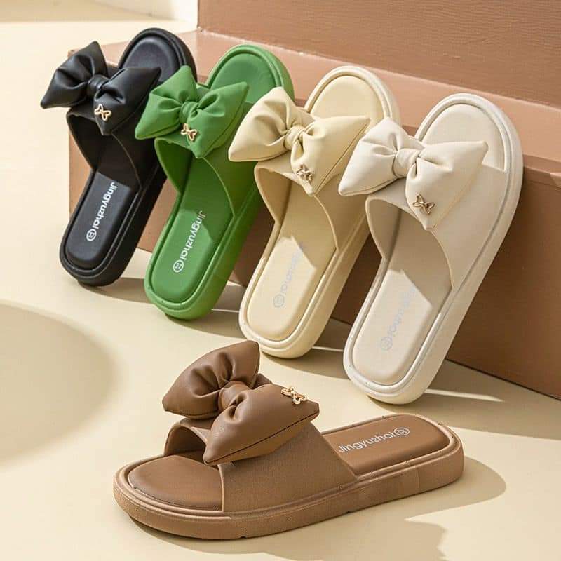 Women soft slide in flat shoes