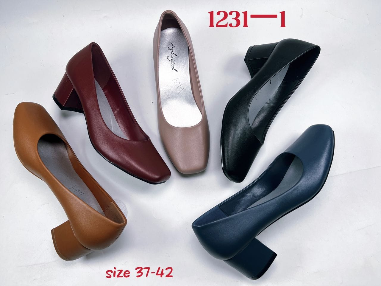 Beautiful short block heel shoes