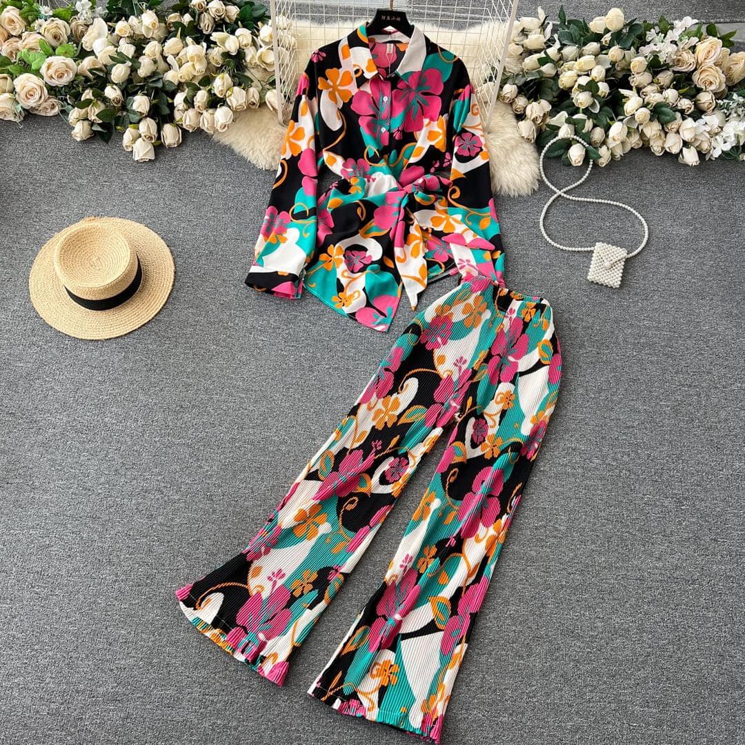 women 2pc floral