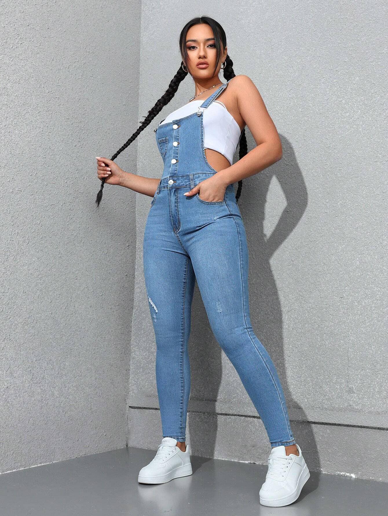 Denim jumpsuits