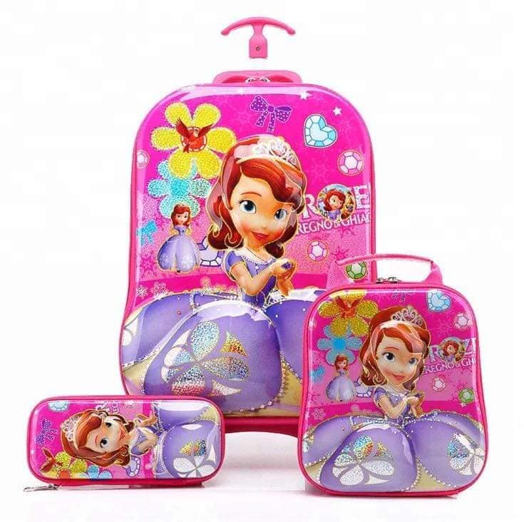 Girls trolley school bags