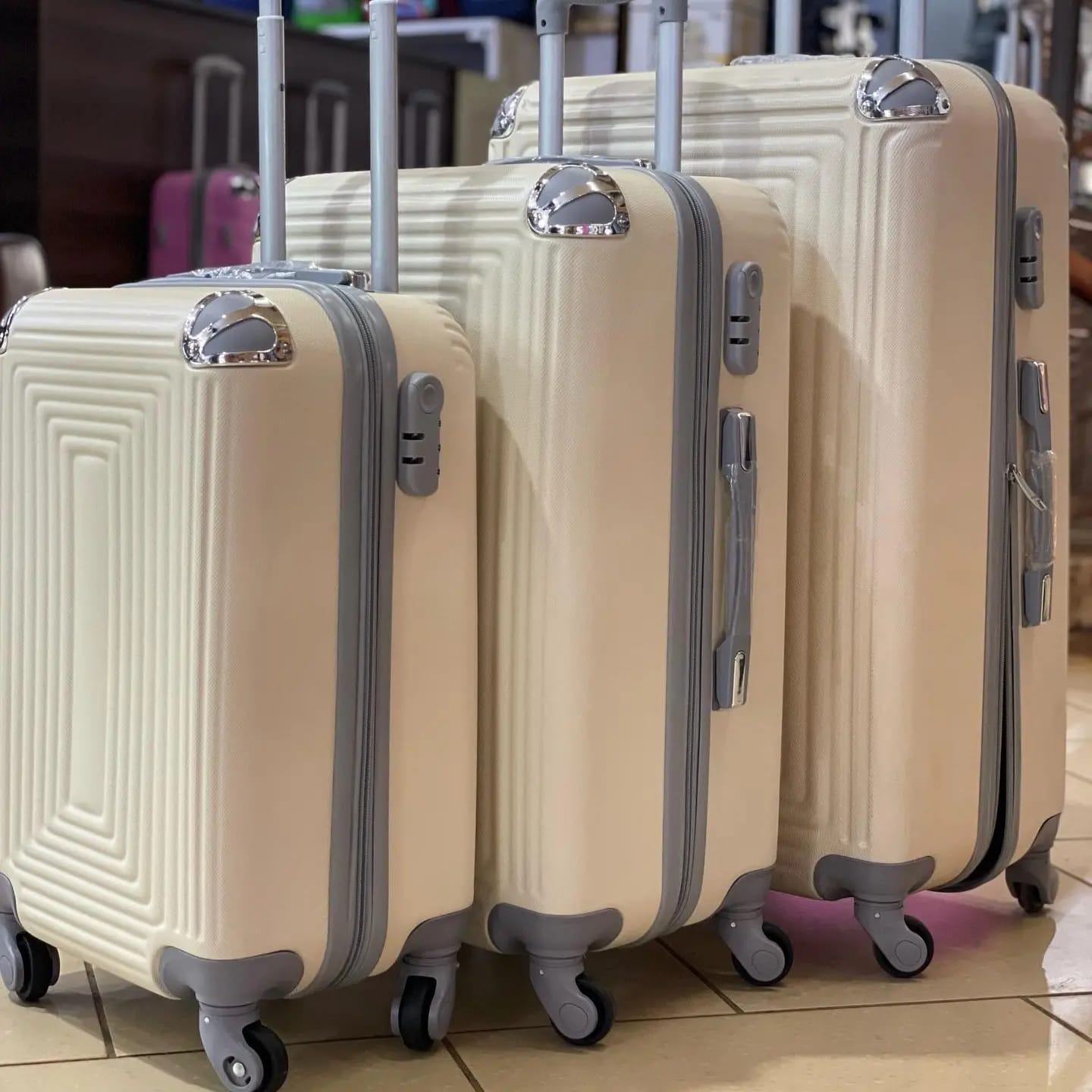 Travel suitcases