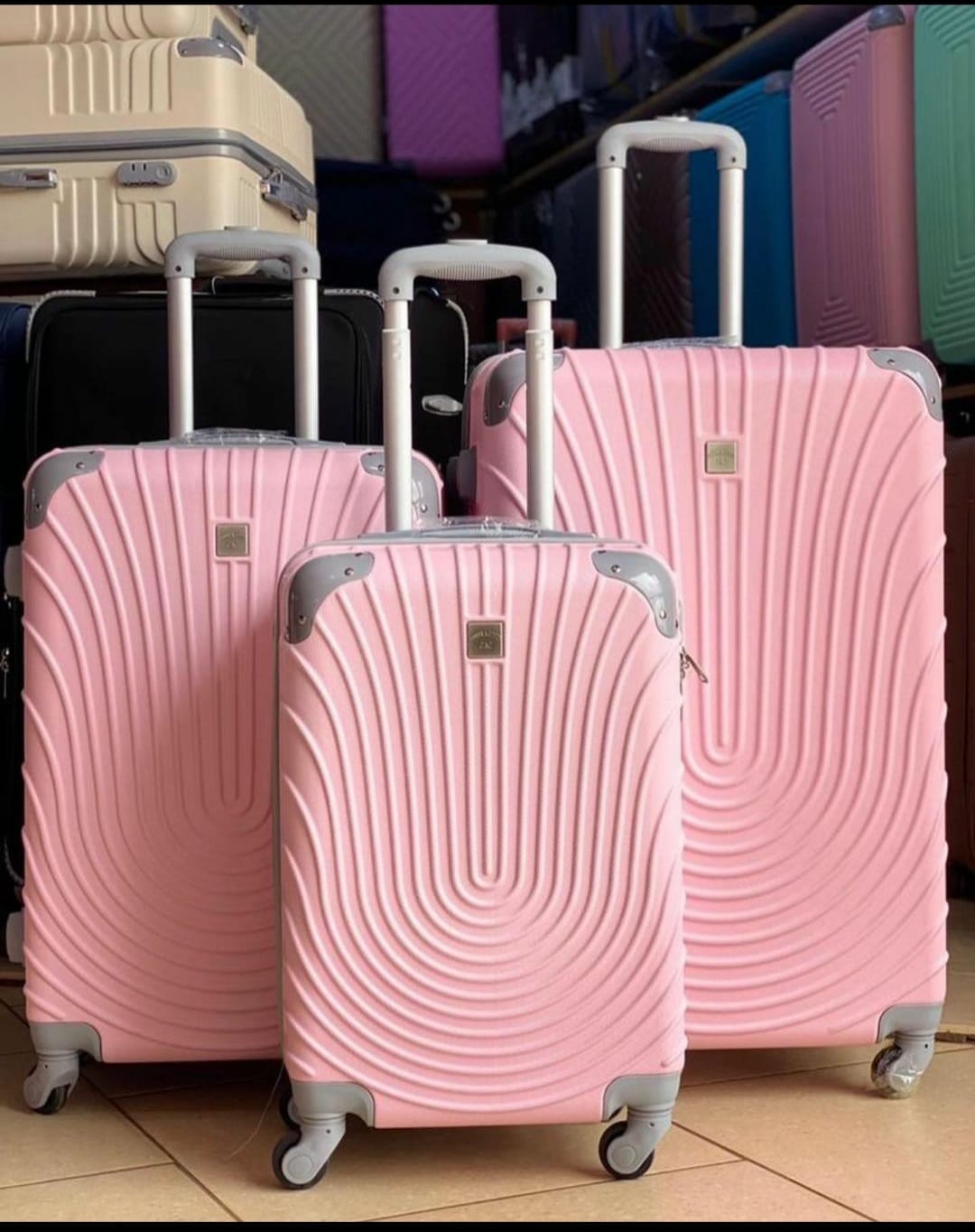 Rubber suitcase sets