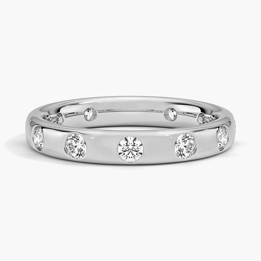 Cara Flush Set Eternity Lab Diamond wedding  Ring