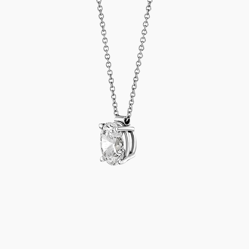 Elegant Floating Solitaire Pendant necklace