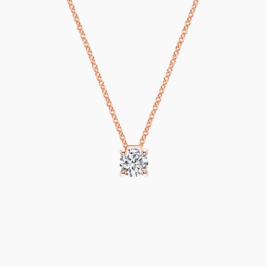 Elegant Floating Solitaire Pendant necklace