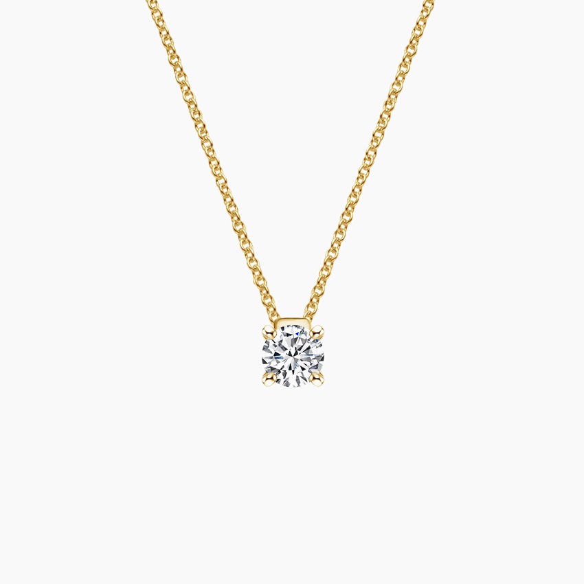 Elegant Floating Solitaire Pendant necklace