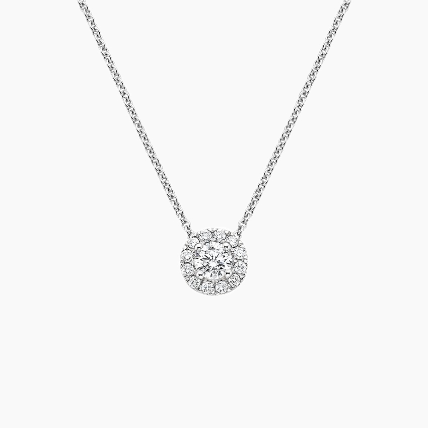 Diamond Halo Pendant necklace